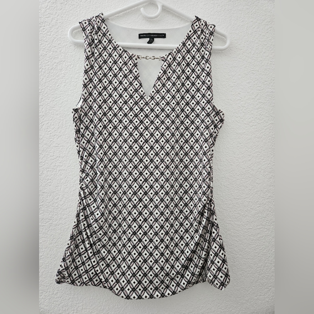 Euc White House Black Market Sleeveless Blouse